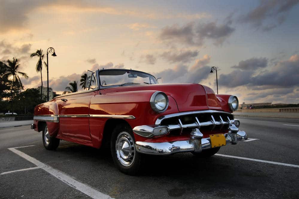 Classic Car Aerial View - 